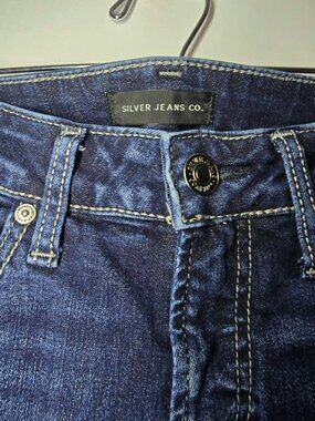 Size 30 Silver Elyse Skinny Jeans